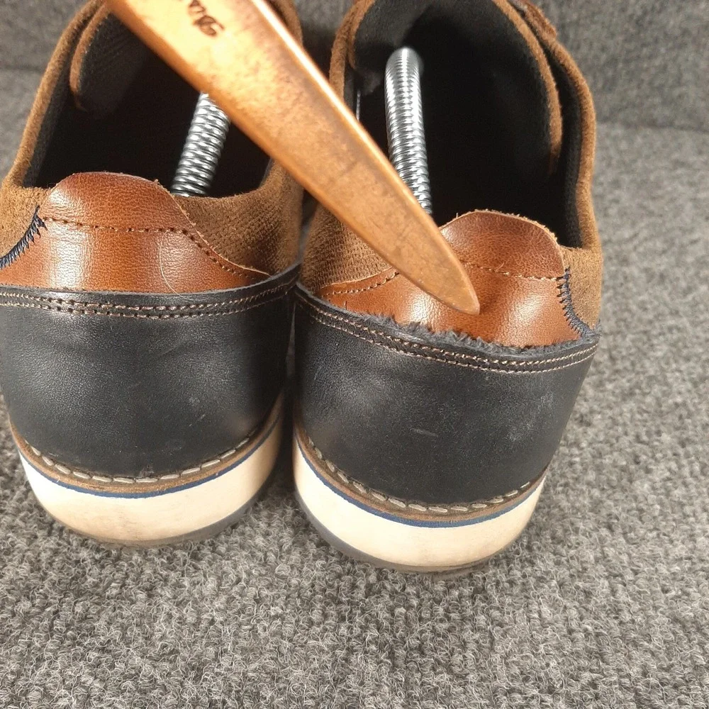 Bull Boxer Leather Lace Up Shoes Mens Size US 12 EU 45 Brown Casual Oxfords
